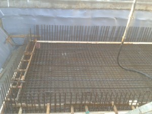 Basement slab ready for concrete